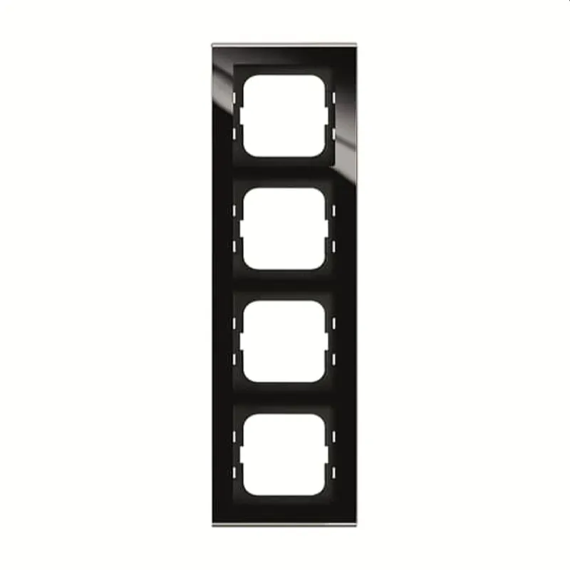 Busch-Jaeger Abdeckrahmen 1724-245 4-fach Glas schwarz
