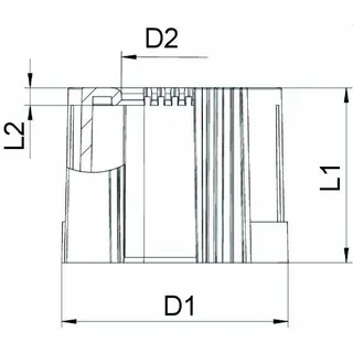 OBO Rohrendtülle 129 TB M16 lichtgrau teilbar – Bild 2