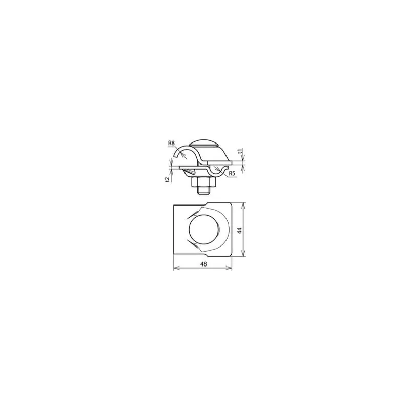 Dehn & Söhne MV-Klemme 392069 NIRO für Fangstangen