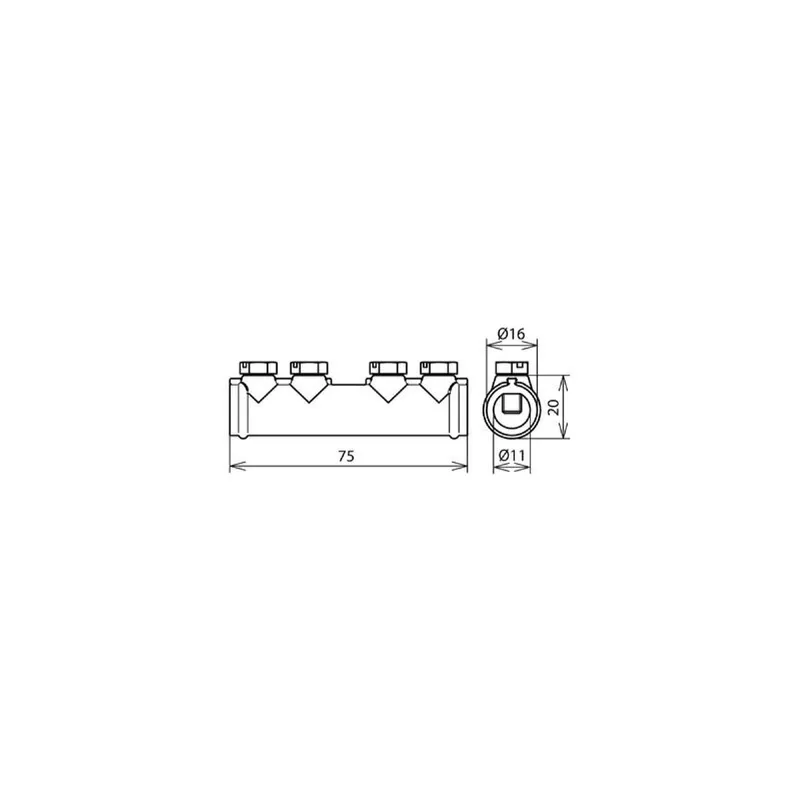 Dehn & Söhne Verbindungsmuffe 385202 ZG 7-10mm