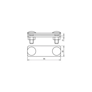Dehn & Söhne SV-Klemme 308239 NIRO für FI30mm