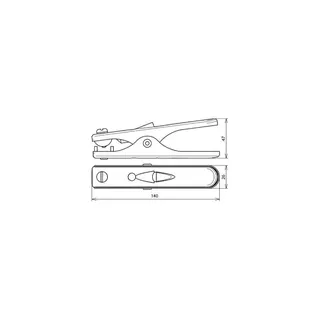 Dehn & Söhne Erdungszange 546025 L: 140mm f. Rd -16/Fl -13mm