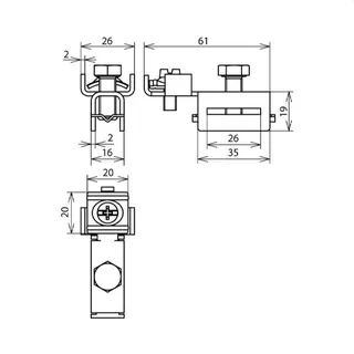 Dehn & Söhne Spannkopf 540900 NIRO für Spannband