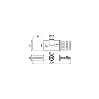Dehn & Söhne Erdungspatrone teilisoliert 745016 EP NH4A TI M10 NH Gr. 4a