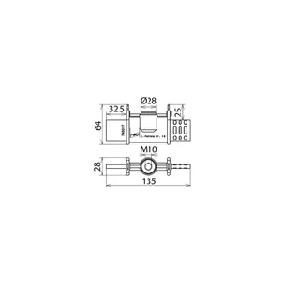 Dehn & Söhne Erdungspatrone teilisoliert 745017 EP NH1 3 TI GL M10 NH Gr. 1...3