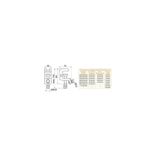 Dehn & Söhne Universalerdungsklemme 773130 UK 30 SK Rd/Fl 30mm m. Spindel