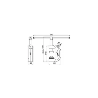 Dehn & Söhne Erdungsfräsklemme 792190 EFK FL40 SKN für PK1