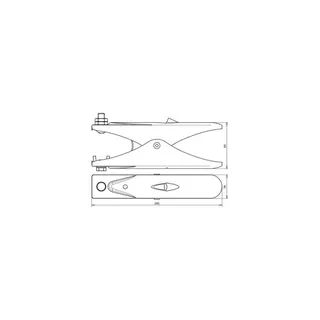 Dehn & Söhne Erdungszange 546000 St/galZn f. Rd -55/Fl -45mm