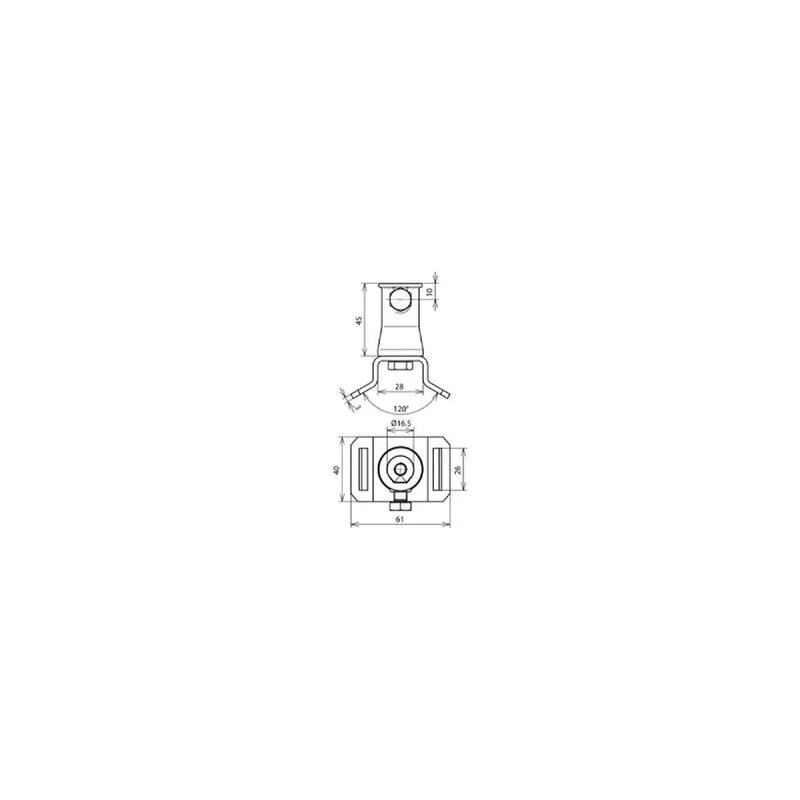 Dehn & Söhne Bügel 106322 für Spannbänder B25mm
