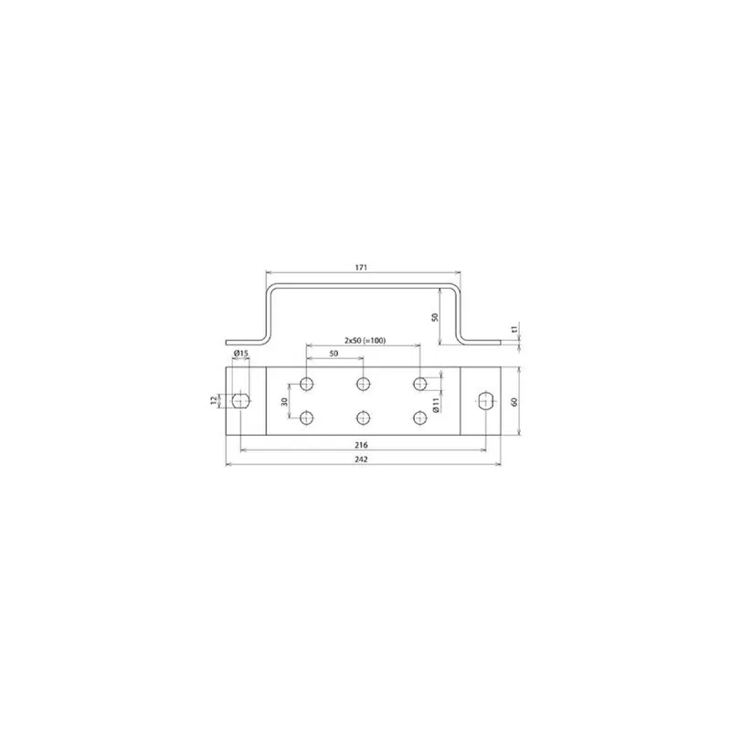 Dehn & Söhne Erdungsschiene 472119 NIRO ES 2X3AP 10 V2A