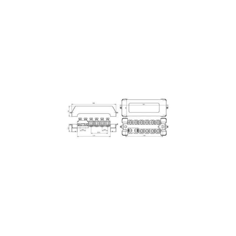 Dehn & Söhne Potentialausgleichschiene 563201 PAS 11AK UV