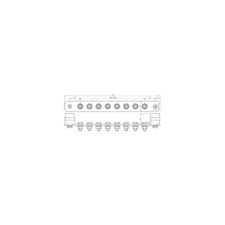Dehn & Söhne Potentialausgleichsschiene 472227 PAS I 8AP M10 CU