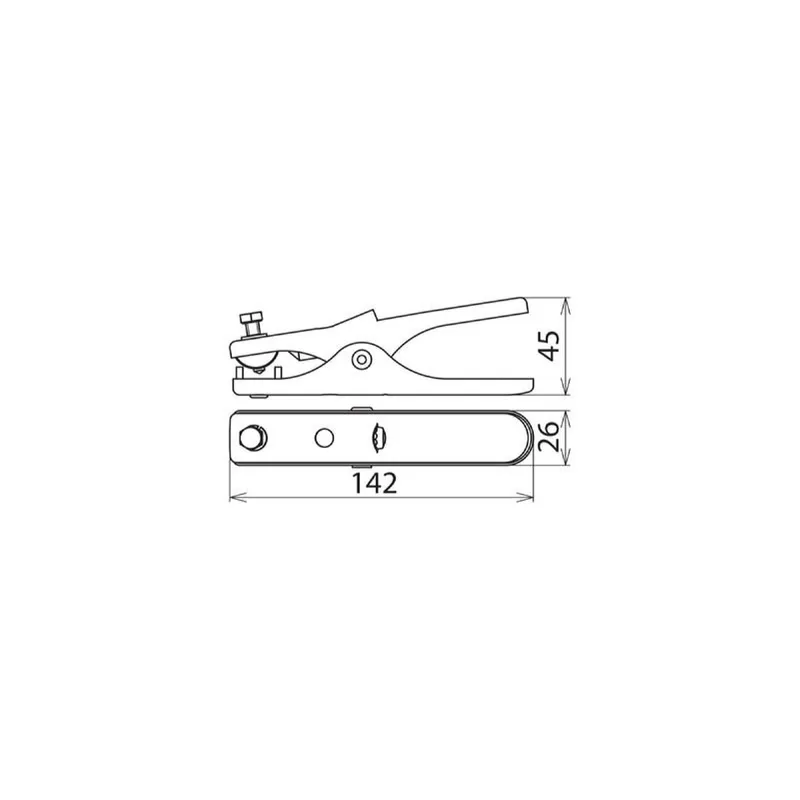 Dehn & Söhne Erdungszange 546002 NIRO L140mm