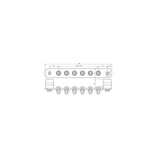 Dehn & Söhne Potentialausgleichsschiene 472209 M10 V2A 295x40mm o. Abd.