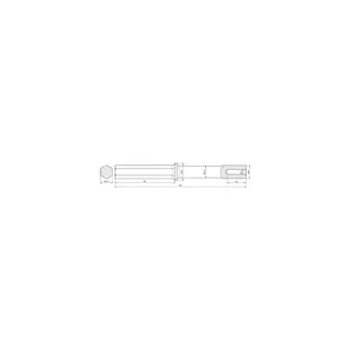 Dehn & Söhne Hammereinsatz f. TE D 20mm L 300mm für Atlas Copco Sechskant SW32x160mm