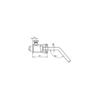 Dehn & Söhne Befestigungs-Adapter 106342 NIRO m. Buchse ZG D 16mm