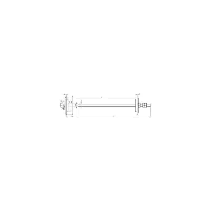 Dehn & Söhne Erder-/Wanddurchführung 478430 300-500mm L: 520mm NIRO