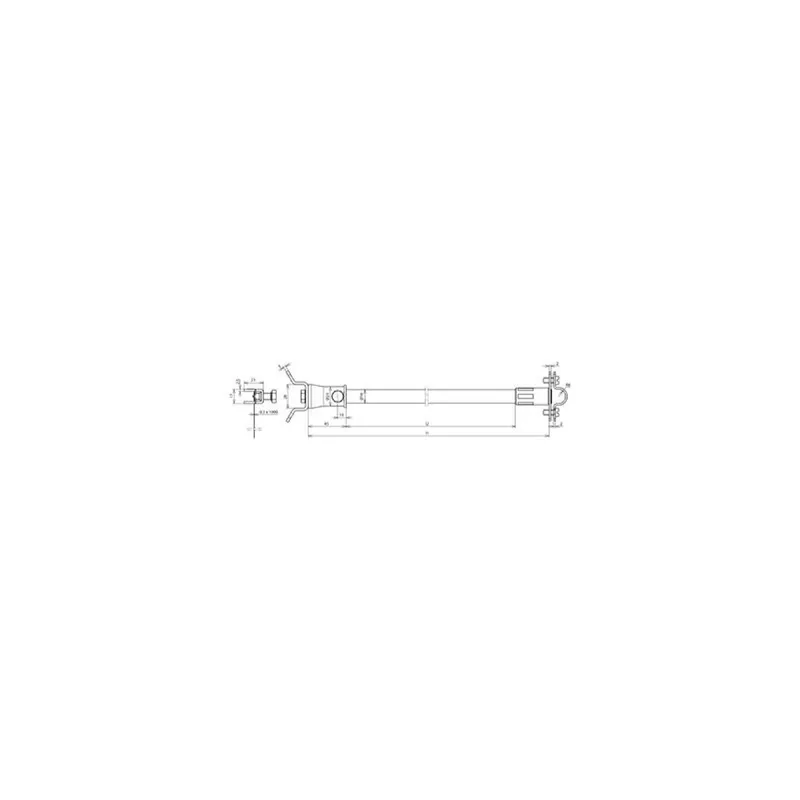 Dehn & Söhne Distanzhalter NIRO 106248 DEHNiso 1030mm für Fangstange