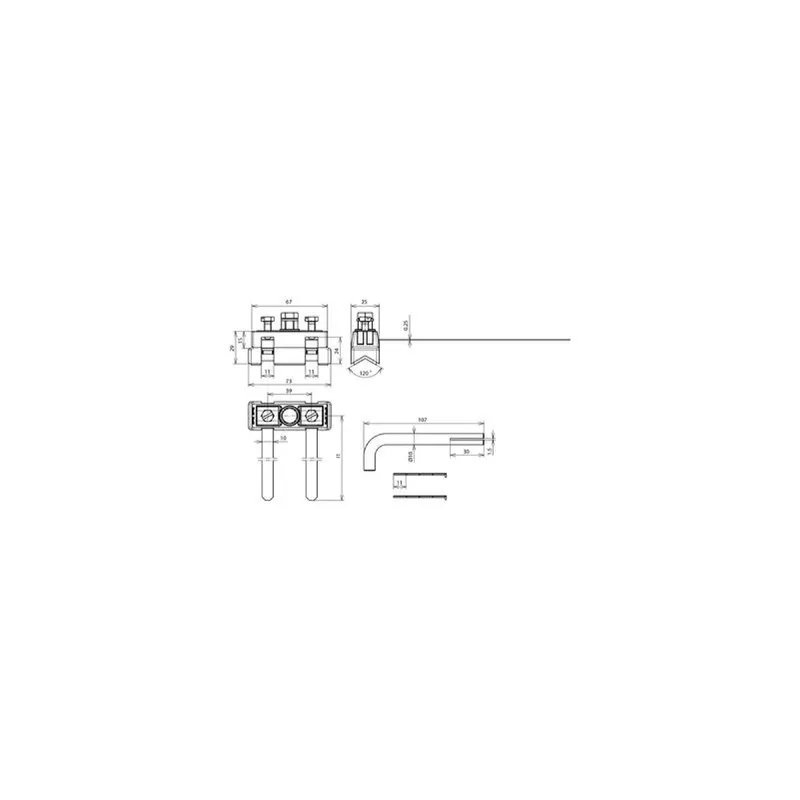 Dehn & Söhne Bandrohrschelle 540821 D 6mm-3/4" m.Anschluss M8