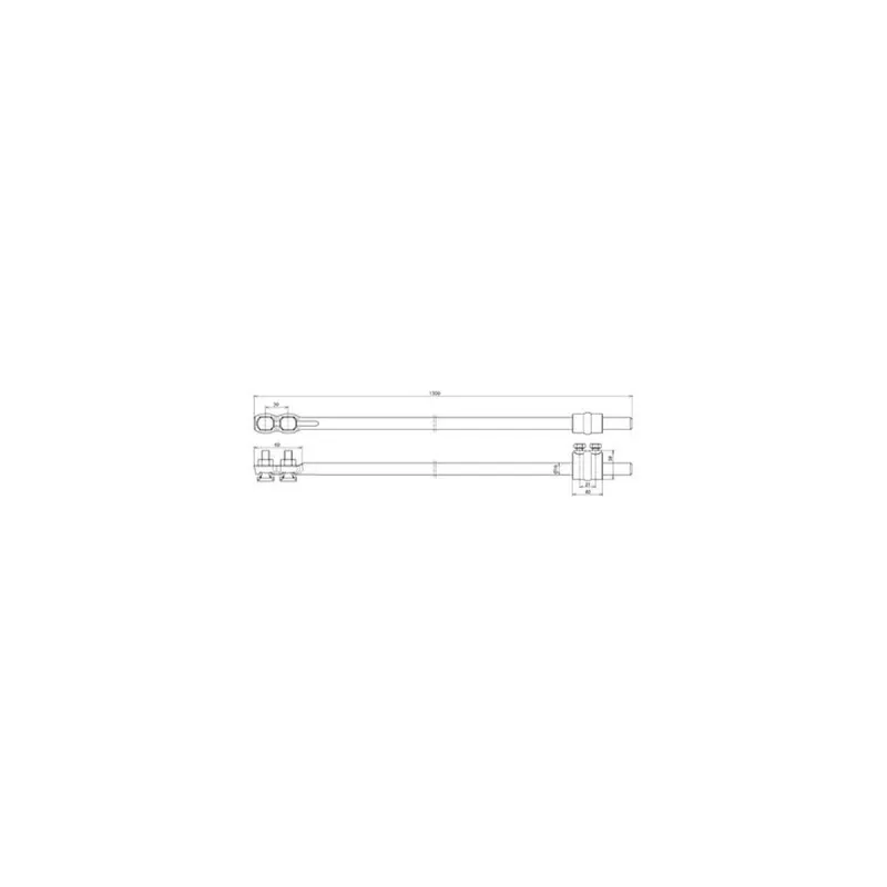 Dehn & Söhne Erdeinführungsstange-Set CU 480157 L1500mm