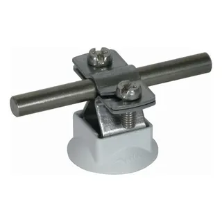 Dehn & Söhne Leitungshalter 274150 für Rd 8-10mm NIRO grau