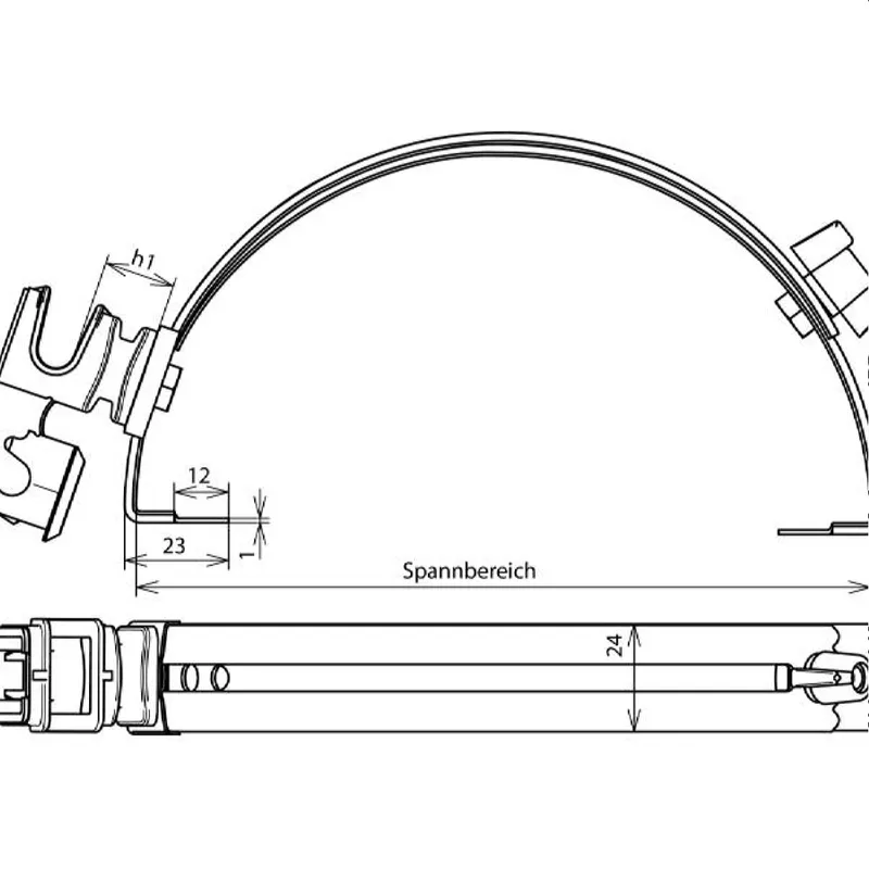 Dehn & Söhne Dachleitungshalter 204127 36mm Cu