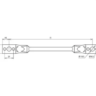 Dehn & Söhne Überbrückungsseil 377310 Cu 300mm