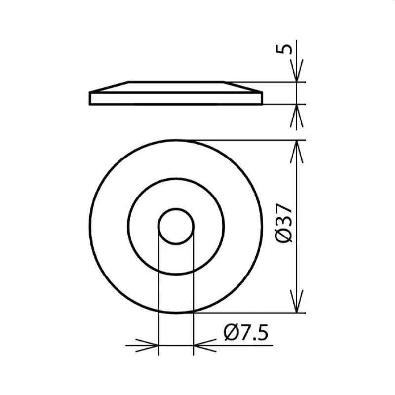 Dehn & Söhne Abstandscheibe 276007 K/braun H5mm D37mm