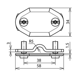 Dehn & Söhne Nummernschild 480003 Al 7-10/30mm ohne Nummer