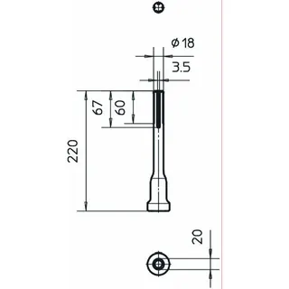 OBO Hammereinsatz 2536 25 für Hilti TE54/55 74/75 – Bild 2