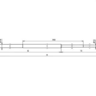 Dehn & Söhne Erdeinführungsstange 480021 St/tZn 2500mm verjüngt