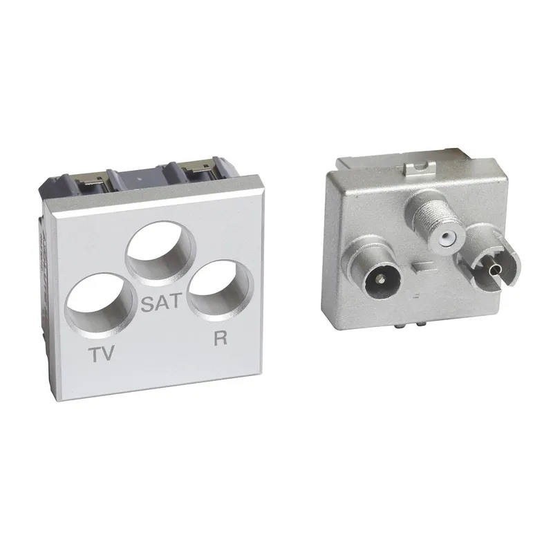 Bticino Antennendose Axolute TV-R-SAT 2 Modul Alu