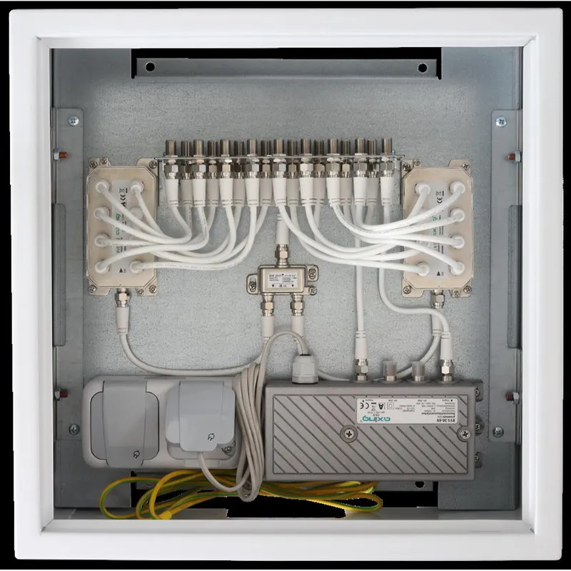 Axing CATV-Montageschrank BZU 40-16 max. 16 Teilnehmer BZU04016