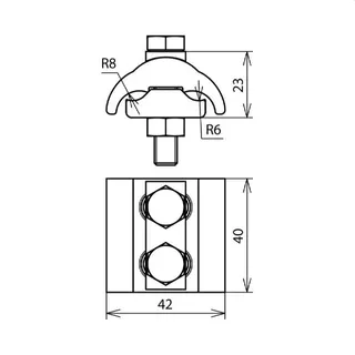 Dehn & Söhne Parallelverbinder 306100 Cu 5-12,5mm 16-95qmm