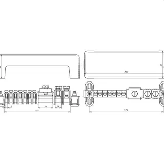 Dehn & Söhne Potentialausgleichsschiene 563010 Ms/gal SN 100qmm PAS 10RK