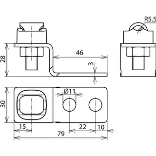 Dehn & Söhne Endstück 363010 mit KS-Verbinder St/tZn