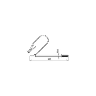 Dehn & Söhne Entladevorrichtung 758021 EV TES 465 EZ 1-pol. L 465mm