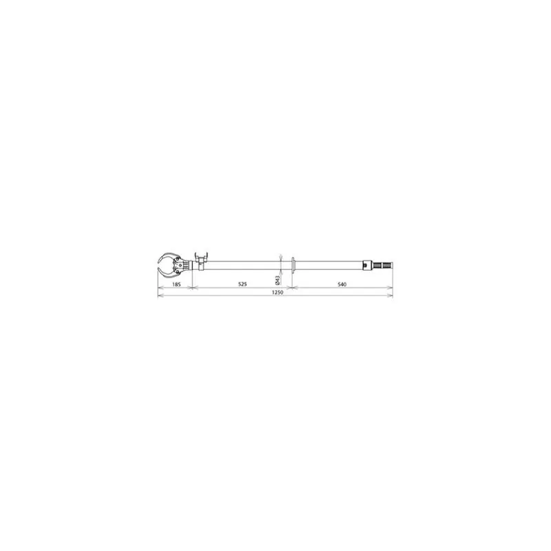 Dehn & Söhne Sicherungszange gerade 765041 SZ HH 1250 bis 36kV L 1250mm