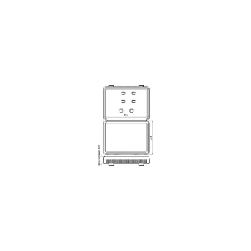 Dehn & Söhne Kunststoffkoffer leer 745953 KK564117EKHK
