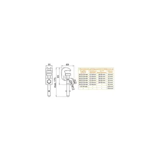 Dehn & Söhne Universalklemme 773234 D20/25mm