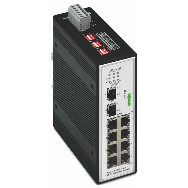 WAGO Ethernet Switch 852-103 8/2 Port 100BASE-TX/FX