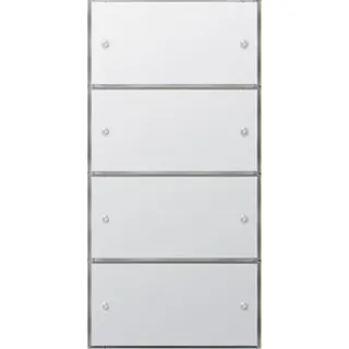 Gira Tastsensor 2035112 3 KNX Komfort 4fach 2+2Flaecherw