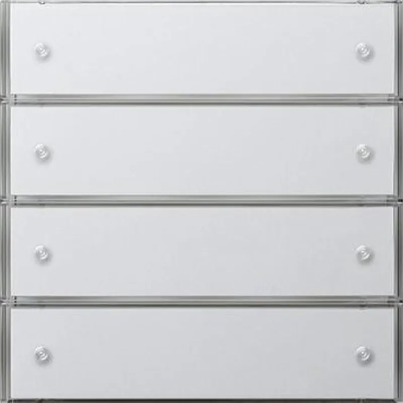 Gira Tastsensor 2034112 3 KNX Komfort 4fach Flaeche rw