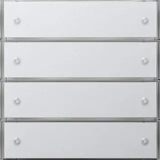 Gira Tastsensor 2034112 3 KNX Komfort 4fach Flaeche rw