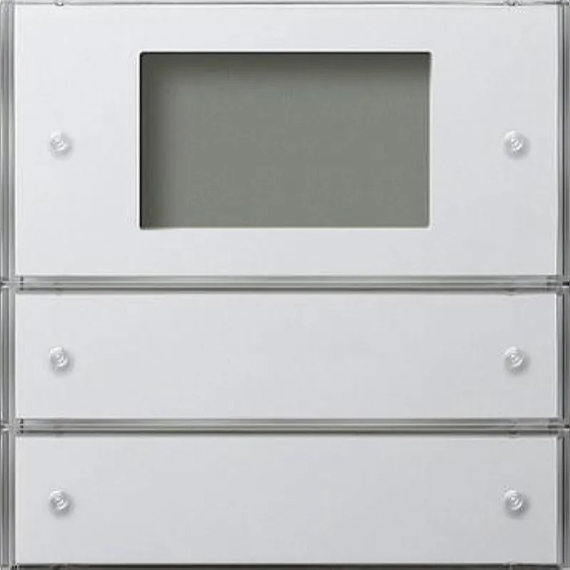 Gira Tastsensor 2042112 3 Plus 2fach Flaeche reinweiss