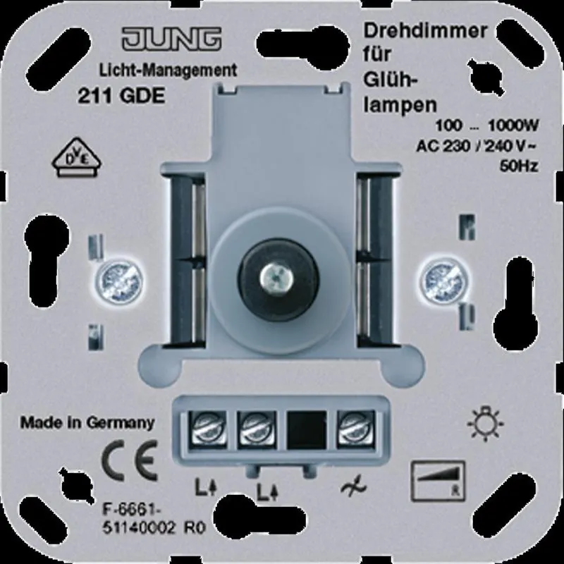 Jung Drehdimmer, 100 ... 1000 W 211GDE
