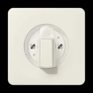 Jung Abdeckung für Drehschalter, Duroplast, Serie CD, weiß CD1541