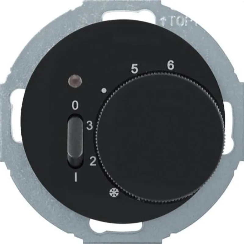Berker Raumtemperaturregler M320302035 schwarz glaenzend