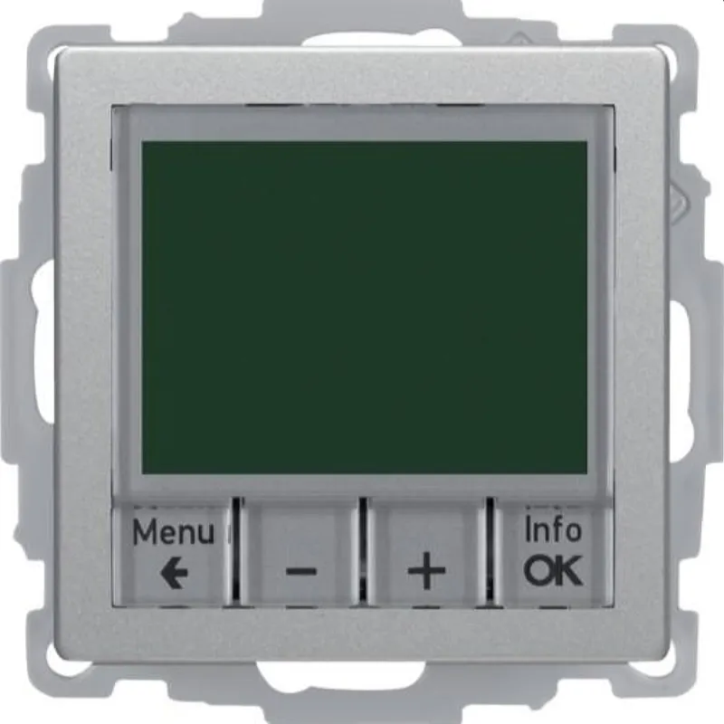 Berker Raumtemperaturregler M3Schliesser Qx alu samt lackiert