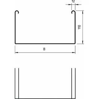 OBO Kabelrinne SKSU110F ungelocht – Bild 2